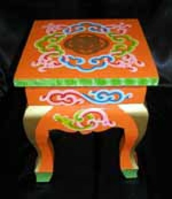 tabouret orange